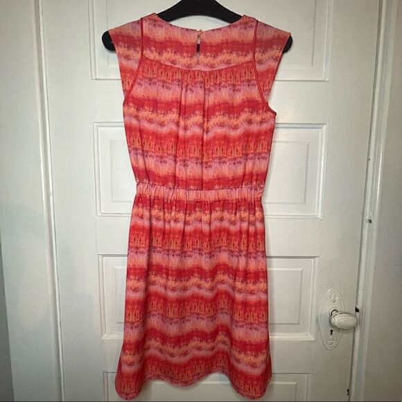 McGinn Sunset Red Pullover Capped Sleeve Dress - Picture 5 of 12